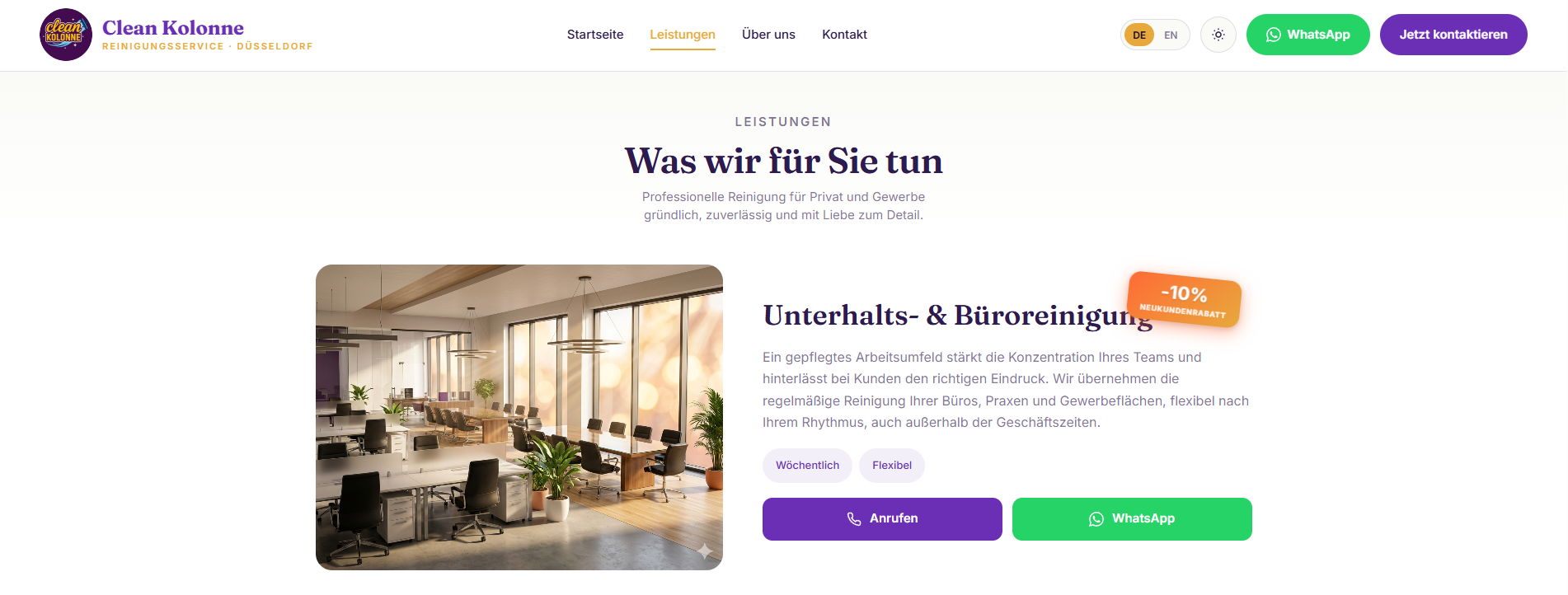 Webdesign-Beispiel